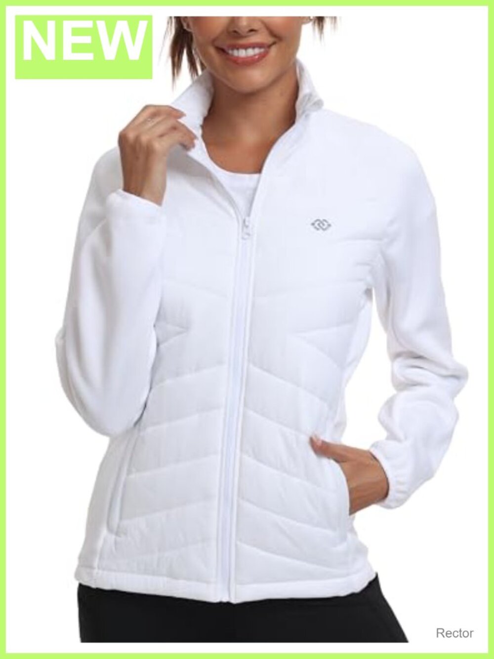 MoFiz Women Lightweight Insulated Hiking Jacket Fleece Lined Running Jacket